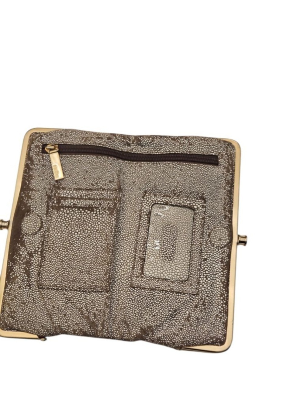 Hobo Brown and White Speckled Leather Wallet, One Size - Picture 11 of 16